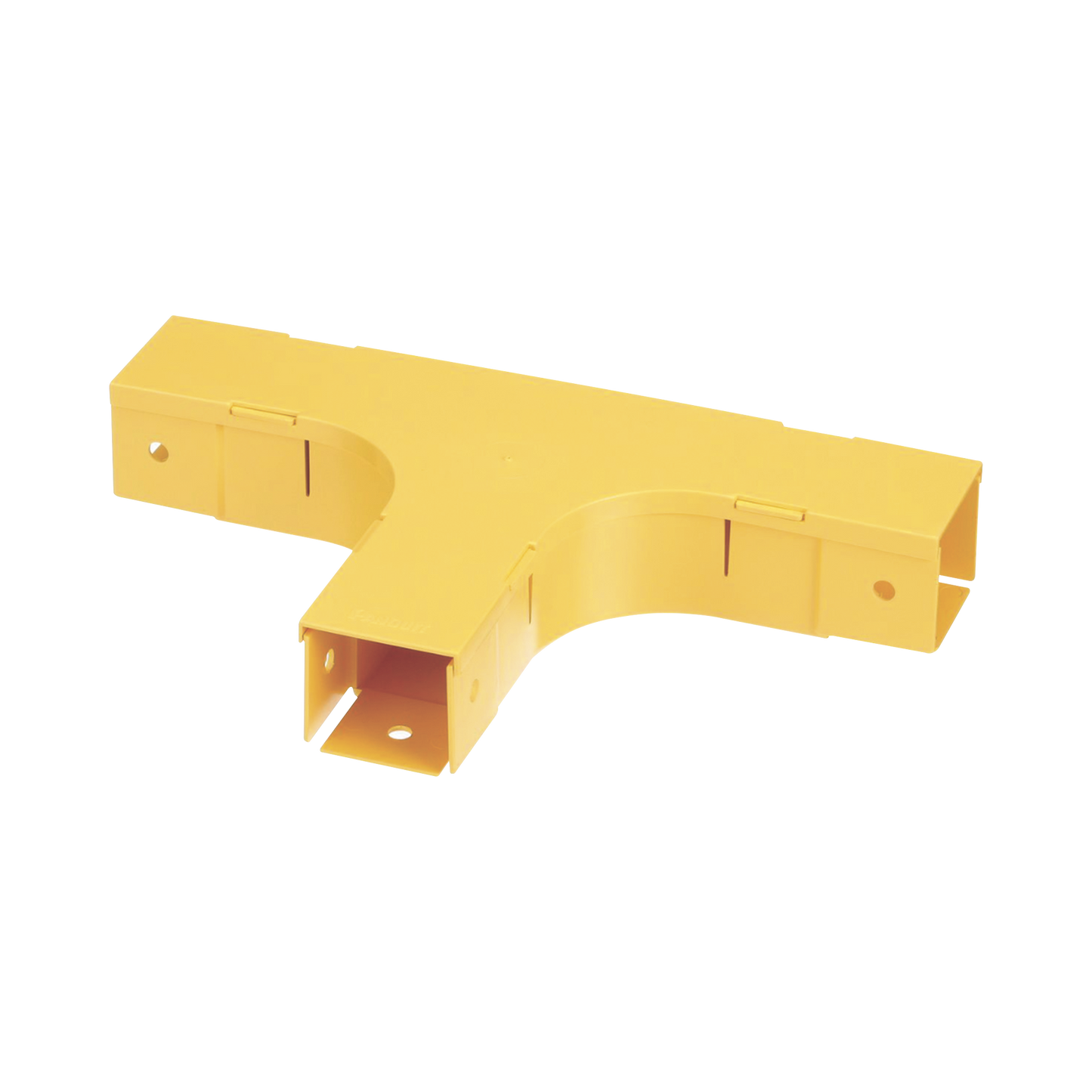 Accesorio En T Horizontal, Con Ángulos A 90º, Para Canaletas Fiberrunner™ 2X2, Color Amarillo