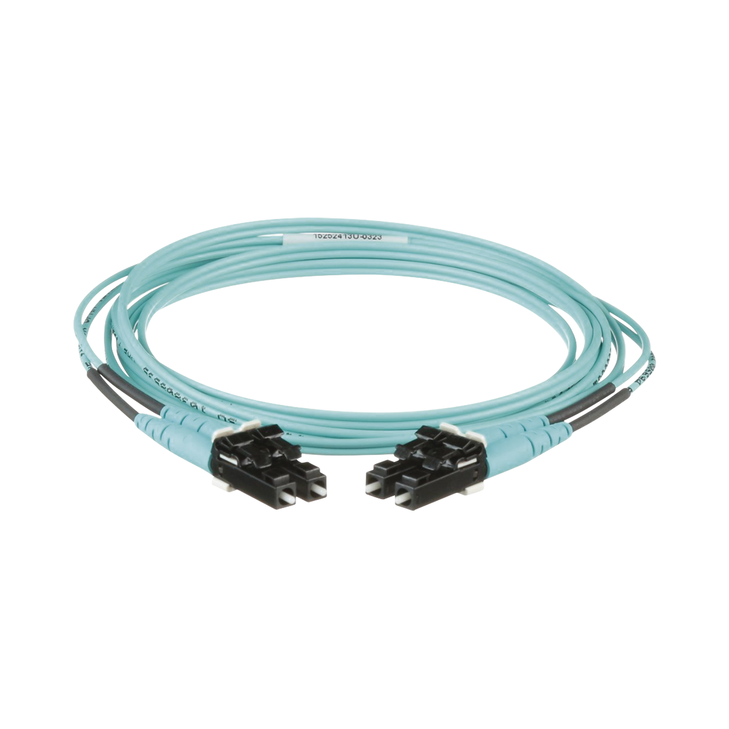 Jumper De Fibra Optica Multimodo 50/125 Om3, Lc-Lc Duplex, Ofnr (Riser), Color Aqua, 2 Metros