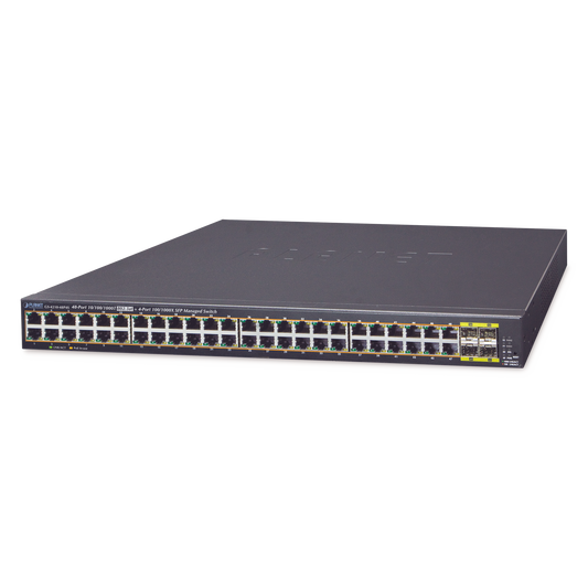 Switch Administrable De 48-Puertos 10/100/1000T 802.3At Poe + 4-Puertos 100/1000Base-X Sfp / 440W