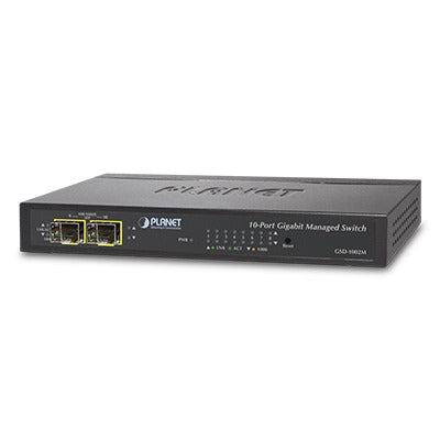 Switch Administrable De Escritorio 8 Puertos Giga + 2 Puertos Sfp