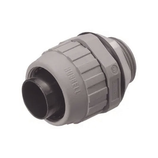 Conector Recto De Nylon De 1/2" Para Tubería Liquidtight Polytuff.
