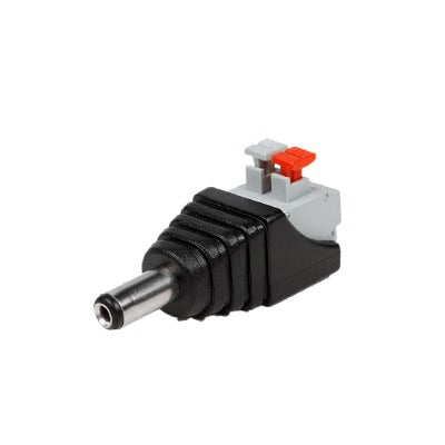Adaptador Tipo Jack De 3.5 Mm Macho Polarizado De 12 Vcd Con Terminales De Presión.