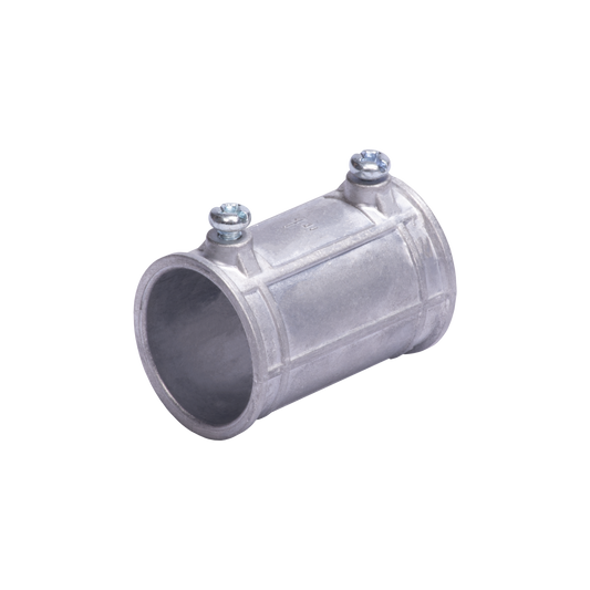 Cople 1 1/2" (38Mm) Con Tornillo Pared Delgada Galvanizado Etiqueta Verde