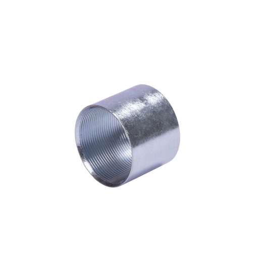Cople 2" (52Mm) Pared Gruesa Con Rosca Galvanizado Etiqueta Amarilla