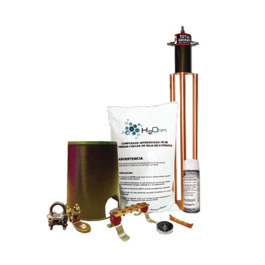 Kit De Tierra Física Con Electrodo Tg100Ab Y Accesorios De Instalación.