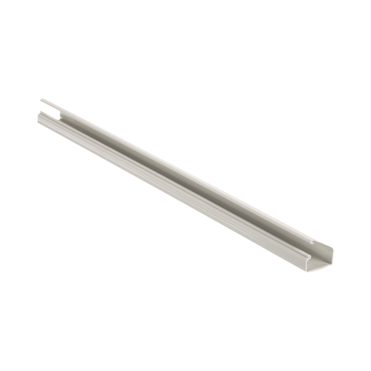 Canaleta Ld10 De Pvc Rígido, Con Cinta Adhesiva Para Instalación Sin Herramientas, De 38.4 X 24 X 1828.8 Mm, Color Blanco Mate