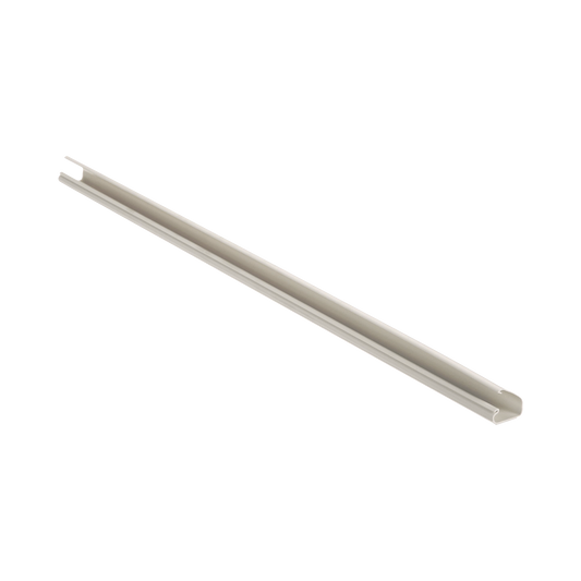 Canaleta Ld5 De Pvc Rígido, Con Cinta Adhesiva Para Instalación Sin Herramientas, 26 X 15 X 1828.8 Mm, Color Blanco Mate