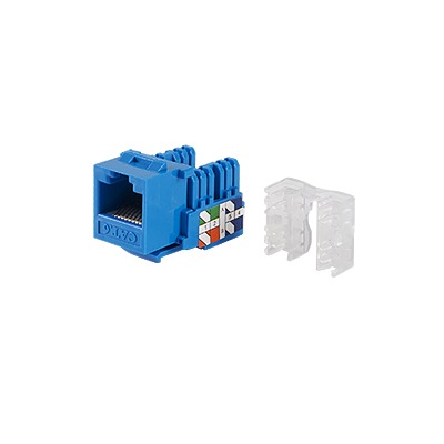 Módulo Jack 110 Cat6, Keystone Para Faceplate - Color Azul