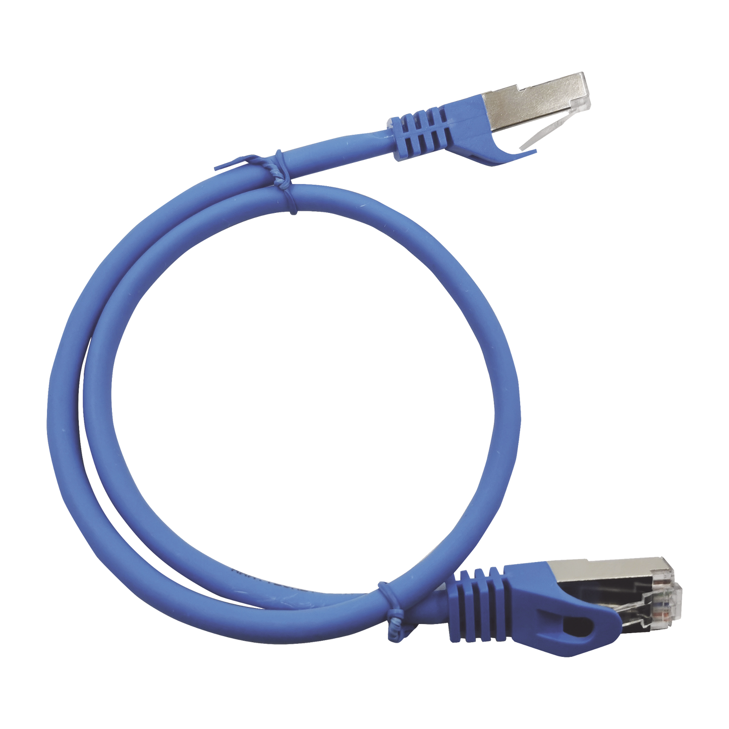 Patch Cord Cat6A 10G Blindado 0.5M ( 1.64 Ft ) Azul