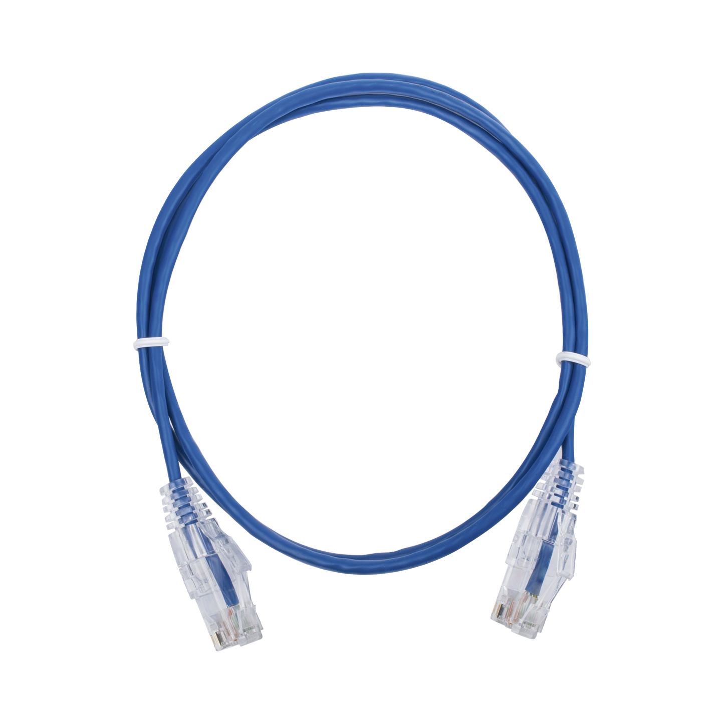 Cable De Parcheo Slim Utp Cat6 - 1 Metro, Azul, Diámetro Reducido (28 Awg)