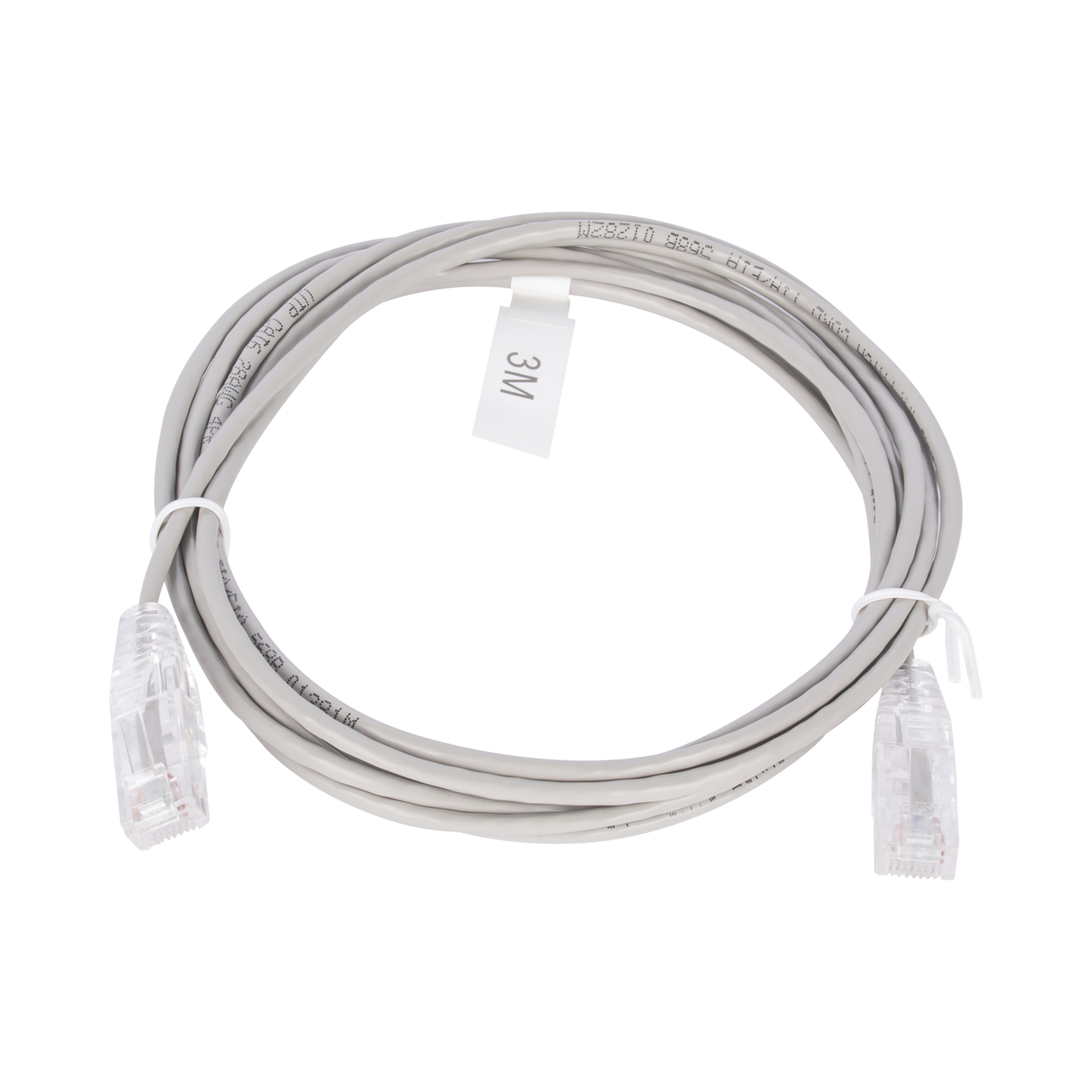 Cable De Parcheo Slim Utp Cat6 - 3 M Gris Diámetro Reducido (28 Awg)