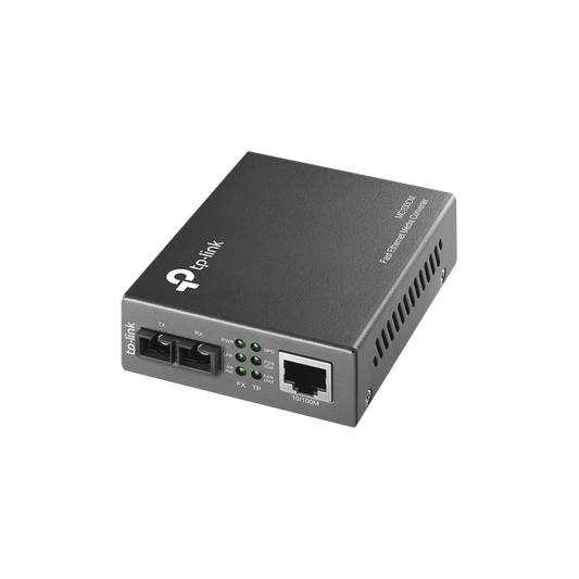 Convertidor Multimedia Multi-Modo, 1 Puerto Rj45 10/100 Mbps, Conector De Fibra Sc, Hasta 2 Km