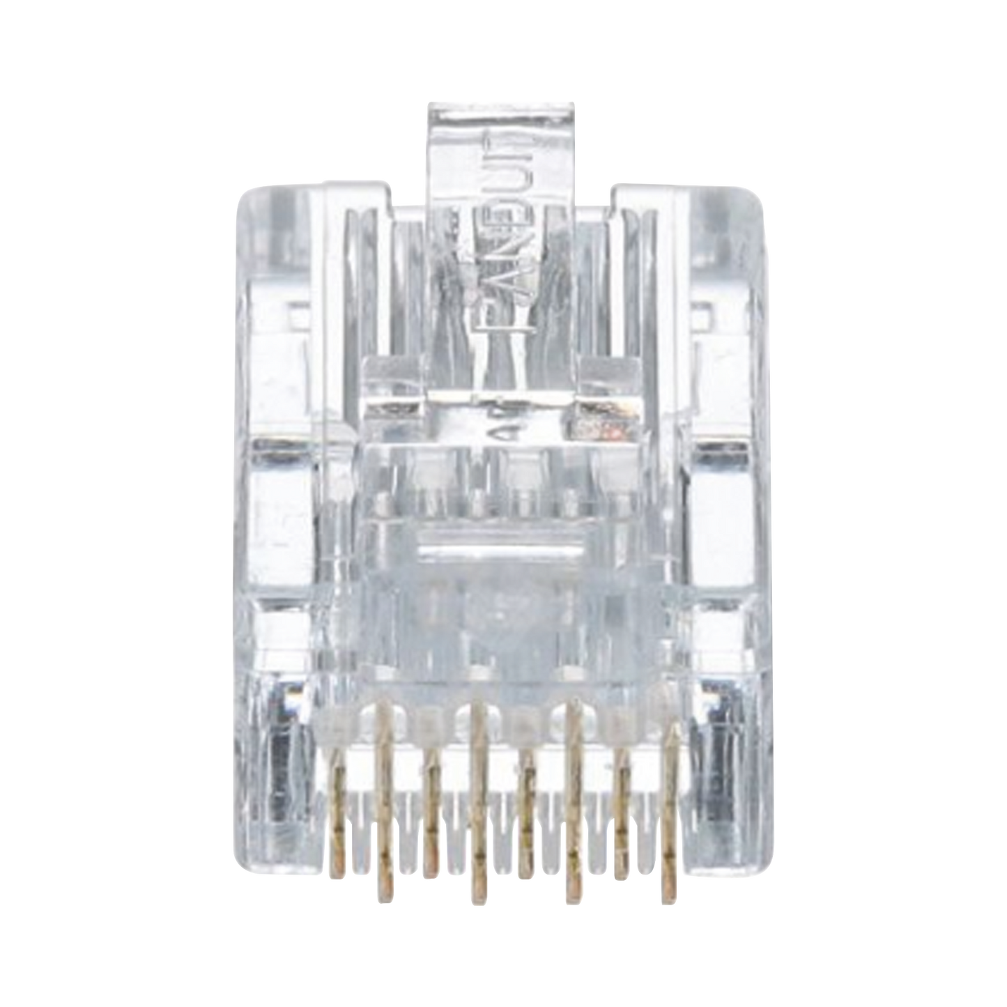 Plug Rj45 Cat5E, Para Cable Utp De Calibres 24-26 Awg, Chapado En Oro De 50 Micras, Bolsa De 50 Piezas