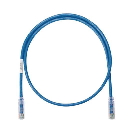 Cable De Parcheo Utp Categoría 6, Con Plug Modular En Cada Extremo - 1 Ft (30.48 Cm) - Azul
