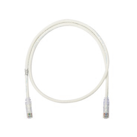 Cable De Parcheo Utp Categoría 6, Con Plug Modular En Cada Extremo - 1 Ft (30.48 Cm) - Blanco