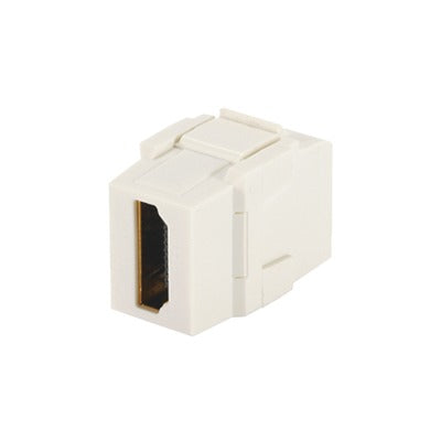 Módulo Acoplador Hdmi 2.0, Hembra A Hembra Tipo-A, Categoría 2, Keystone, Color Blanco Mate