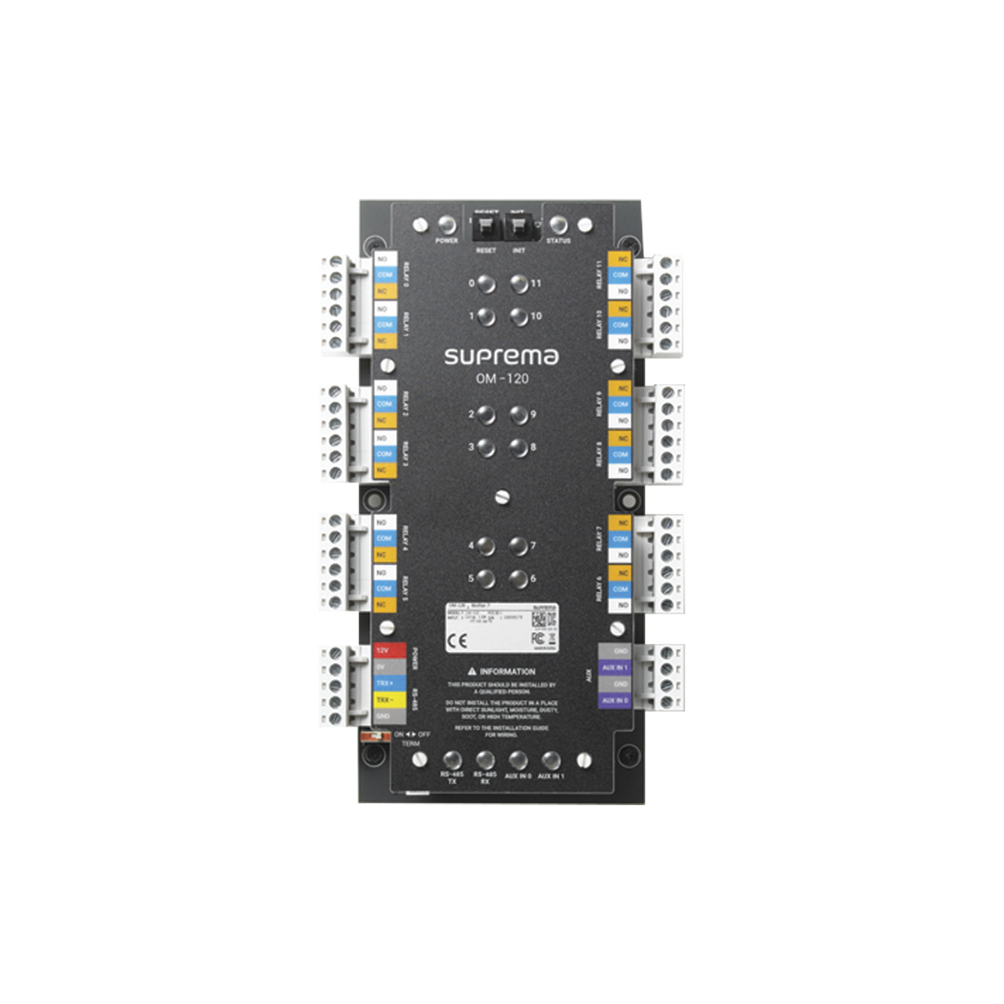 Módulo De Control / 12 Relevadores De Salida Con Función Para Control De Elevadores