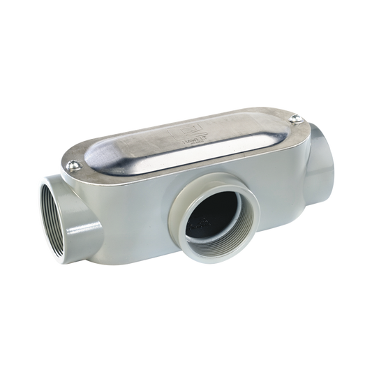 Caja Oval Roscada Tipo T De 1 1/4" (31.8 Mm) Incluye Tapa Y Tornillos.