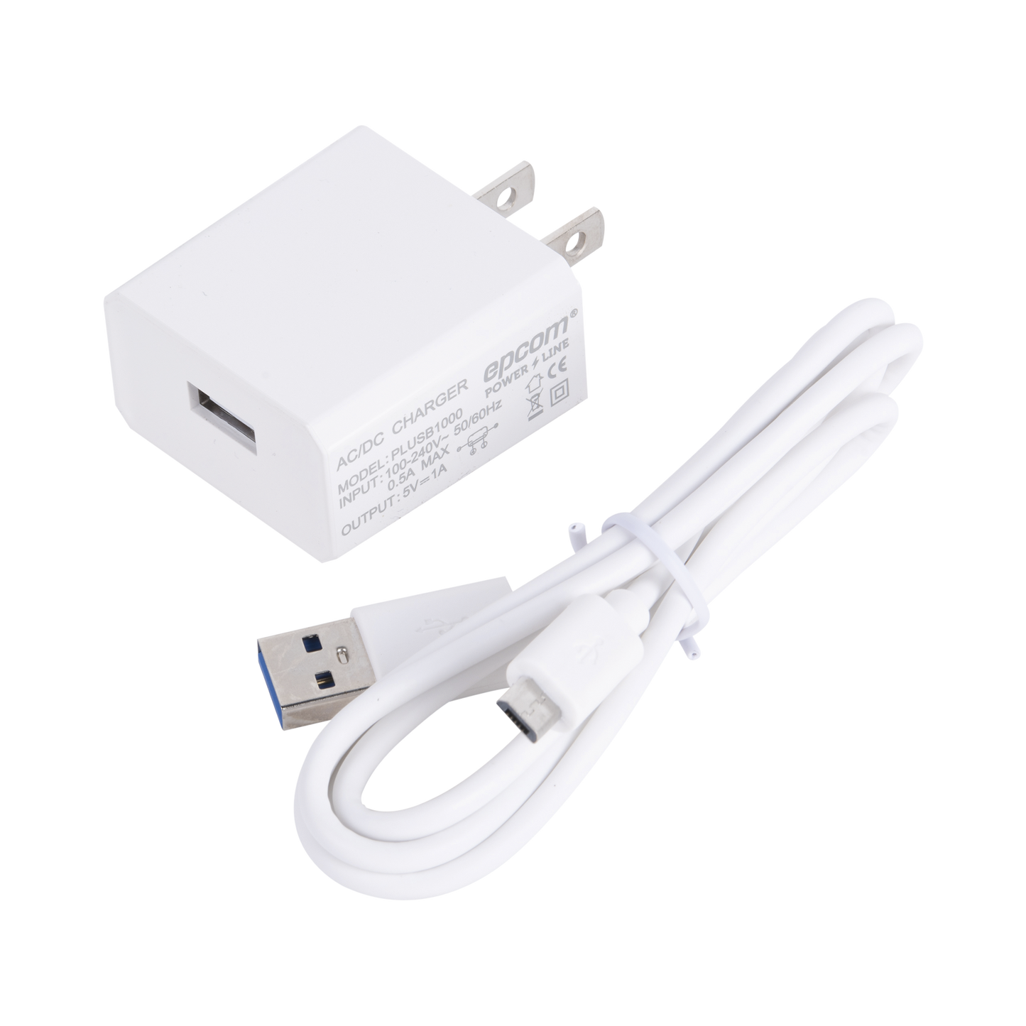 Cargador Usb Profesional De 1 Puerto / 5 Vcc / 1 Amper Para Smartphones Y Tablets / Voltaje De Entrada De 100-240 Vca