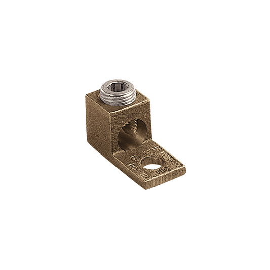Terminal Tipo Lengüeta Recta De Cobre, Cal. 8 A 1/0 Awg, Orificio Para Perno De 5/16" (7.9Mm)