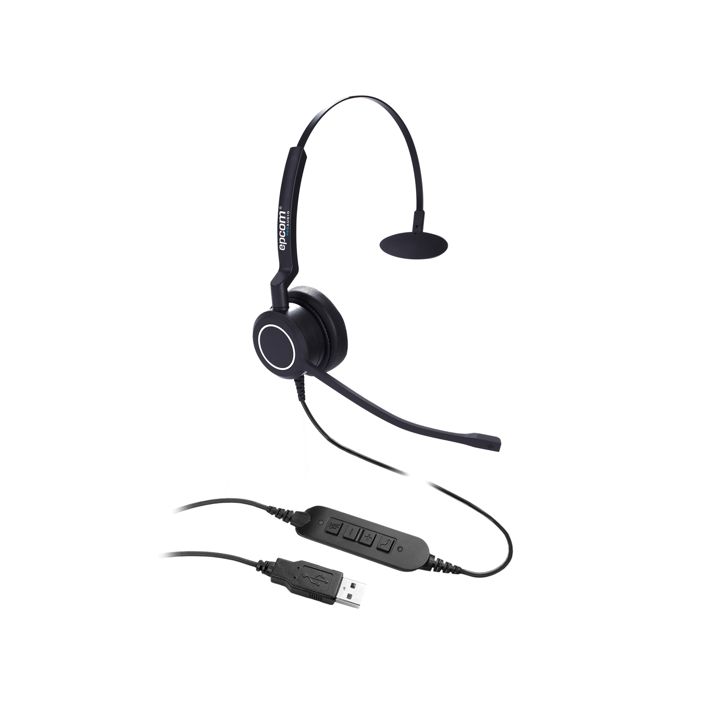 Diadema Proa Mono, Audio Hd, Micrófono Con Cancelación De Ruido Adicional, Conexión Vía Usb, Compatibilidad Con Microsoft Teams Y Skype For Business