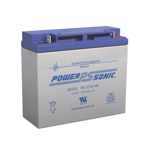 Batería De Respaldo Ul De 12V 18Ah / Ideal Para Sistemas De Detección De Incendio / Control De Acceso / Intrusión / Videovigilancia / Terminales Tipo Nb