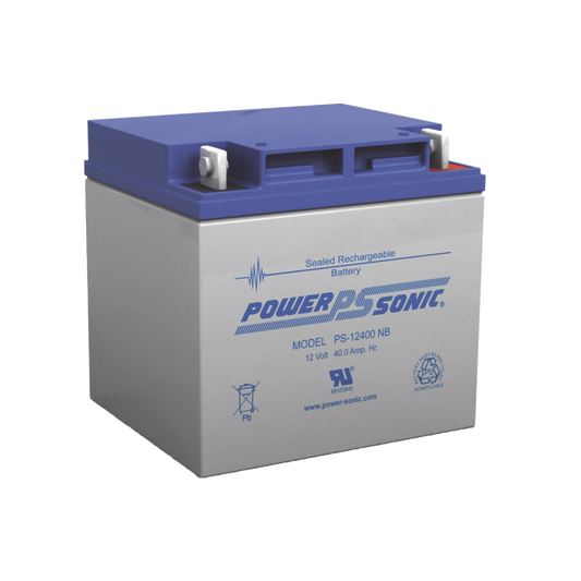 Batería De Respaldo Ul De 12V 40Ah / Ideal Para Sistemas De Detección De Incendio / Control De Acceso / Intrusión / Videovigilancia / Terminales Tipo Nb