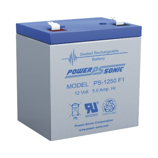 Batería De Respaldo Ul De 12V 5Ah / Ideal Para Sistemas De Detección De Incendio / Control De Acceso / Intrusión / Videovigilancia / Terminales Tipo F1