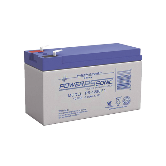 Batería De Respaldo Ul De 12V 8Ah / Ideal Para Sistemas De Detección De Incendio / Control De Acceso / Intrusión / Videovigilancia / Terminales Tipo F1