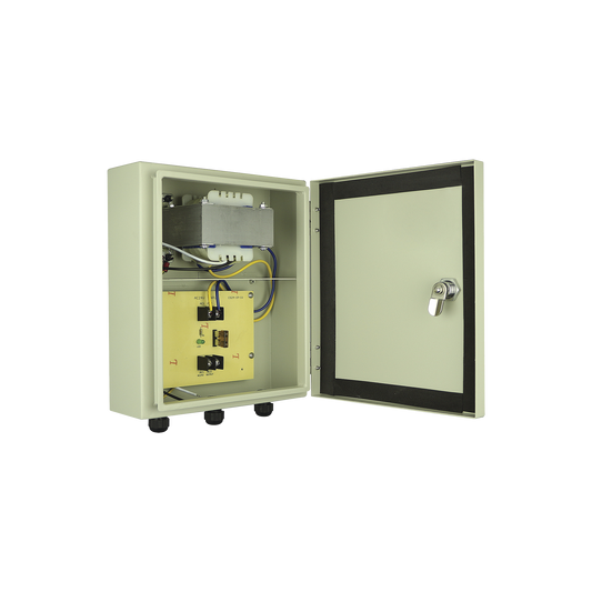 Fuente De Poder Profesional Para Domos Ptz De 24 Vca@ 7A, Para Exterior; Voltaje De Entrada De 127 Vca.