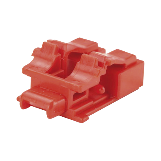 Kit De 10 Dispositivos Para Bloquear Puertos De Fibra Óptica Lc Duplex, Color Rojo, Incluye Llave De Extracción