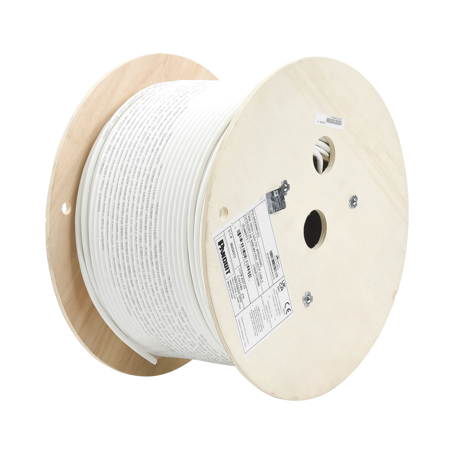 Bobina De Cable Utp De 4 Pares, Vari-Matrix, Cat6A, 23 Awg, Lszh (Libre De Gases Tóxicos), Color Blanco, 305M