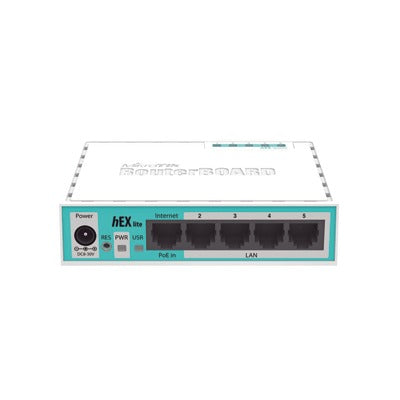 (Hex Lite) Routerboard, 5 Puertos Fast Ethernet