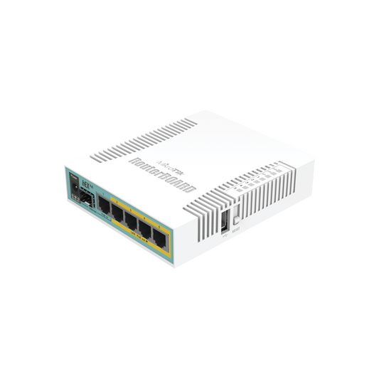 (Hex Poe) Routerboard 5 Puertos Gigabit Ethernet Poe 802.3At, 1 Puerto Usb