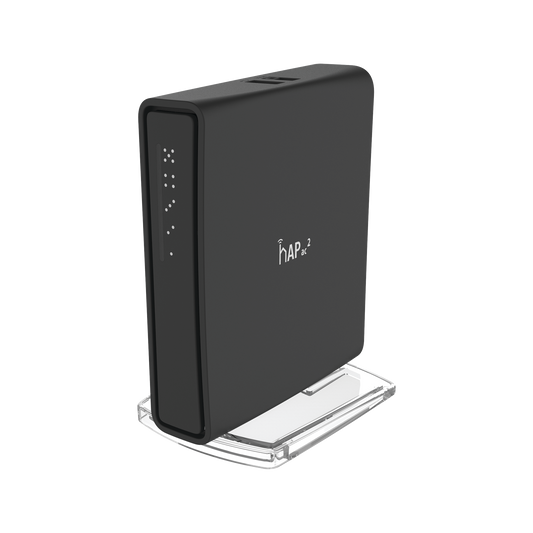 (Hap Ac2) 5 Puertos Gigabit Ethernet, 1 Puerto Usb, Doble Banda 802.11 B/G/N/Ac Wave 2, Antena De 2.5 Dbi Hasta 500 Mw De Potencia