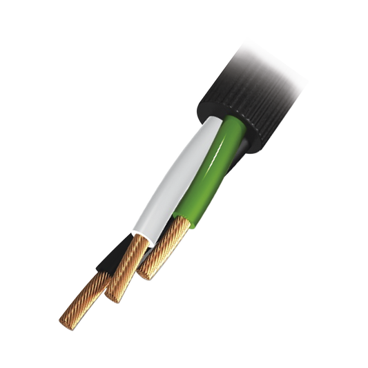 Cable De Uso Rudo 3 Hilos Calibre 16 Awg, Hasta 600 V. Rollo De 100 M.
