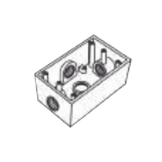 Caja Condulet Fs De 1" (25.4 Mm) Con Cuatro Bocas A Prueba De Intemperie.