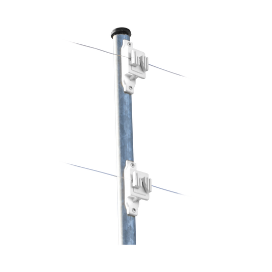 Aislador De Paso Blanco Reforzado Para Cercos Eléctricos, Resistente Al Clima Extremoso