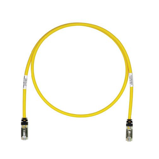 Patch Cord Cat6A, Blindado S/Ftp, Cm/Ls0H, 10Ft, Color Amarillo