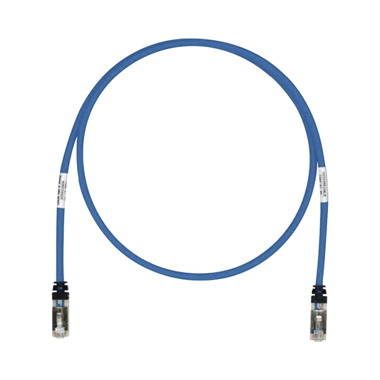 Patch Cord Cat6A, Blindado S/Ftp, Cm/Ls0H, 2Ft, Color Azul