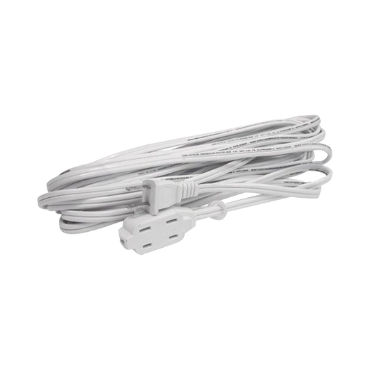 Extensión Eléctrica Doméstica De 5 Metros, (127Vca/ 8A Máximo) Clavija 2 Patas Con 3 Salidas Color Blanca.