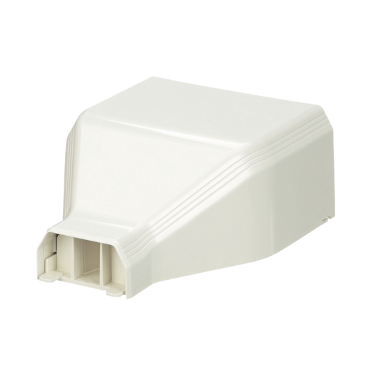 Conexión De Tubería A Canaleta T45, Salidas De 1/2", 3/4", 1" Y 1 1/4", Material Abs, Color Blanco Mate