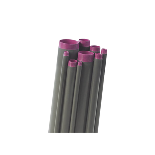 Tubo Conduit De 1/2” (12.7 Mm) Rígido De Aluminio Pvc De 3.05 M Con Cople.