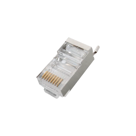Conector Rj45 Para Cable Ftp/Stp Categoría 5E - Blindado Con Pin A Tierra