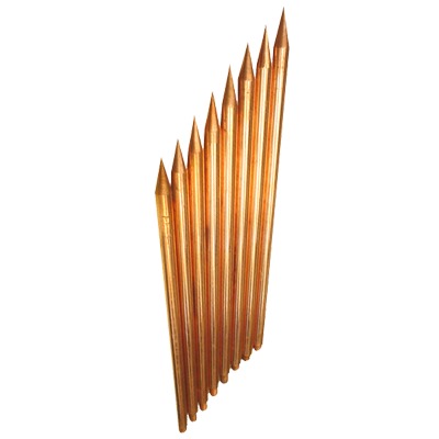 Varilla De Acero Con Recubrimiento De Cobre Diámetro 1/2" De 1 M De Largo (1 Pieza).