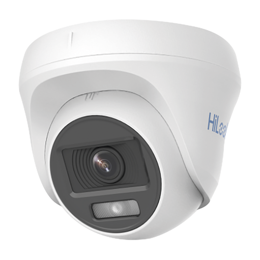 Turret TURBOHD 1080p / Imagen a Color 24/7 / Lente 2.8 mm / ColorVu Lite / Luz Blanca 20 mts / IP66 / Policarbonato