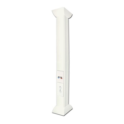 Pole Blanco De 3M Para Instalaciones Eléctricas, Voz Y Datos, No Incluye Accesorios, Se Venden Por Separado Los Modelos Tek100Duplex( Accesorios De Fijacion Y Contacto Duplex) Y Tek100Uni ( Soporte Y Tapa Universal) (13000-01000)