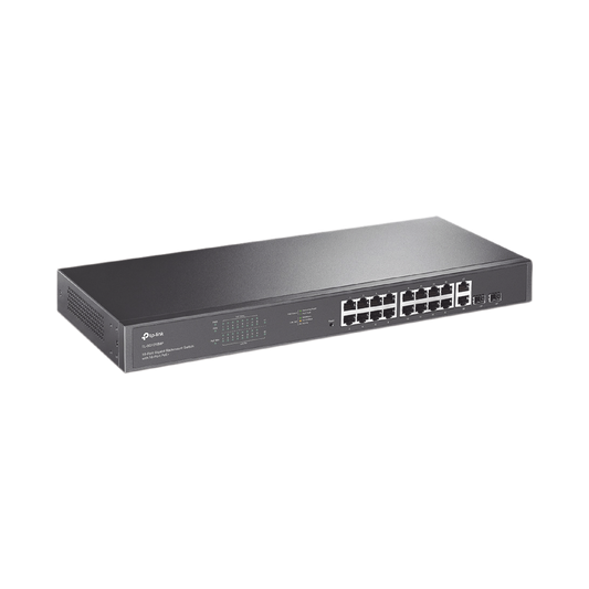 Switch No Administrable De 16 Puertos 10/100/1000Mbps Y Poe Af/At, 2 Puertos Sfp Hasta 250W.