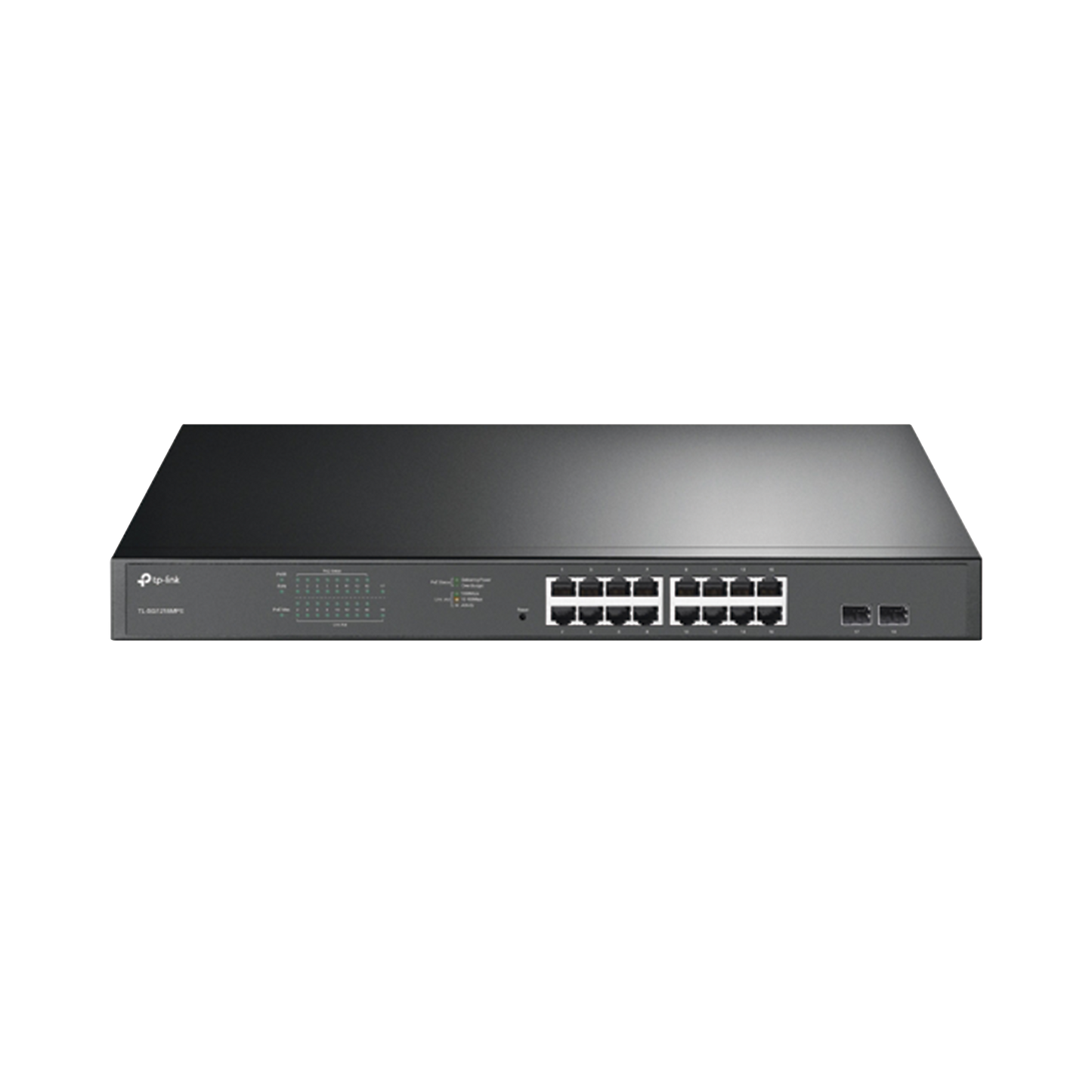 Switch Jetstream De 16 Puertos 10/100/1000Mbps Y Poe Af/At, 2 Puertos Sfp Hasta 192W.