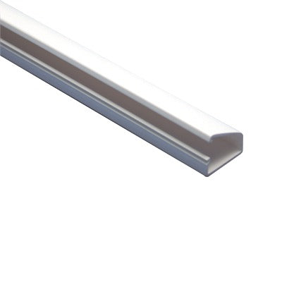 Canaleta Blanca Tipo Bisagra De Pvc Auto Extinguible, Con Cinta Adhesiva, Paquete Con 4 Piezas De 20X10X1100Mm (5101-01272)
